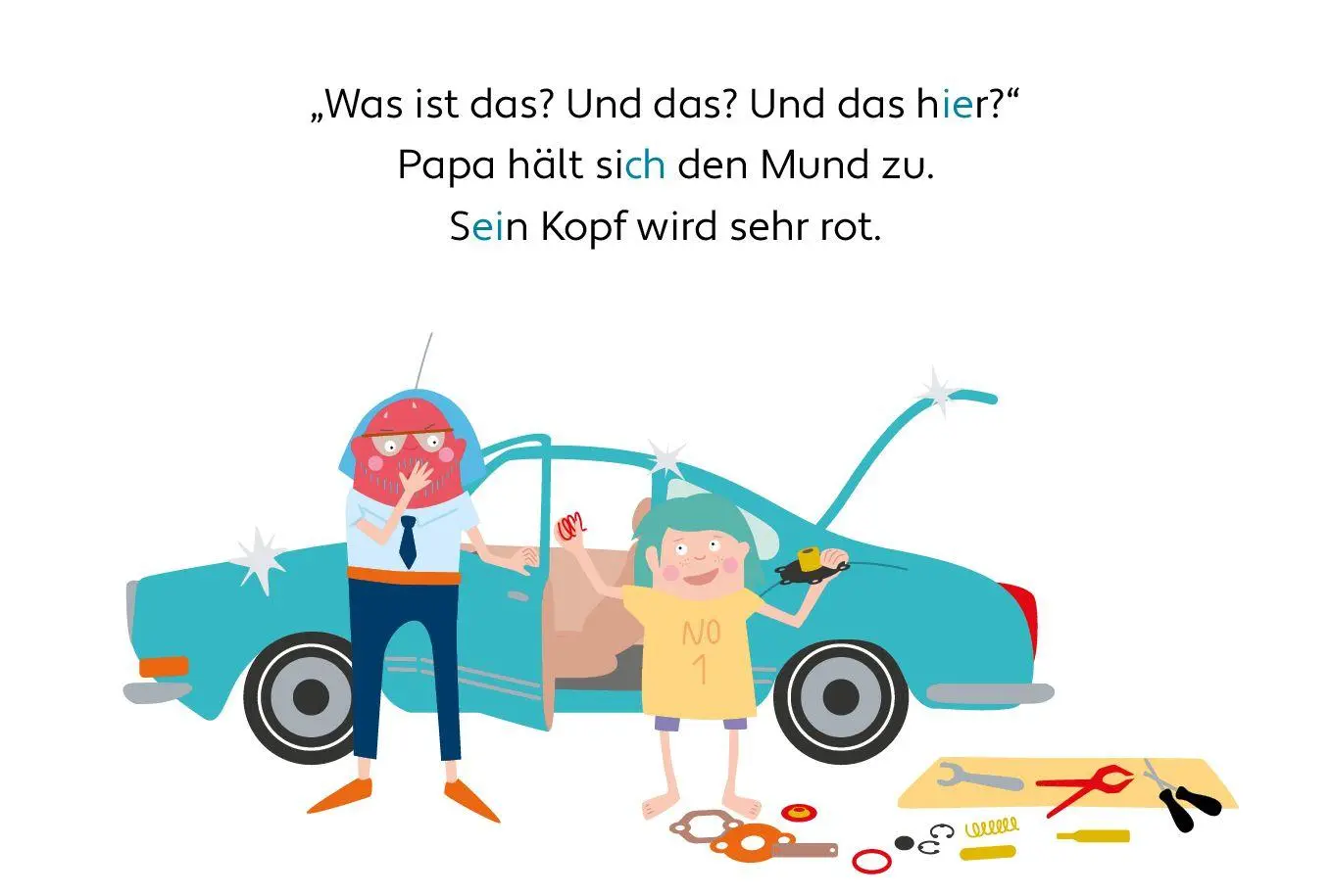 Bild: 9783911098014 | Papa und das Auto | in Groß-/Kleinbuchstaben | Inge Bosse | Buch