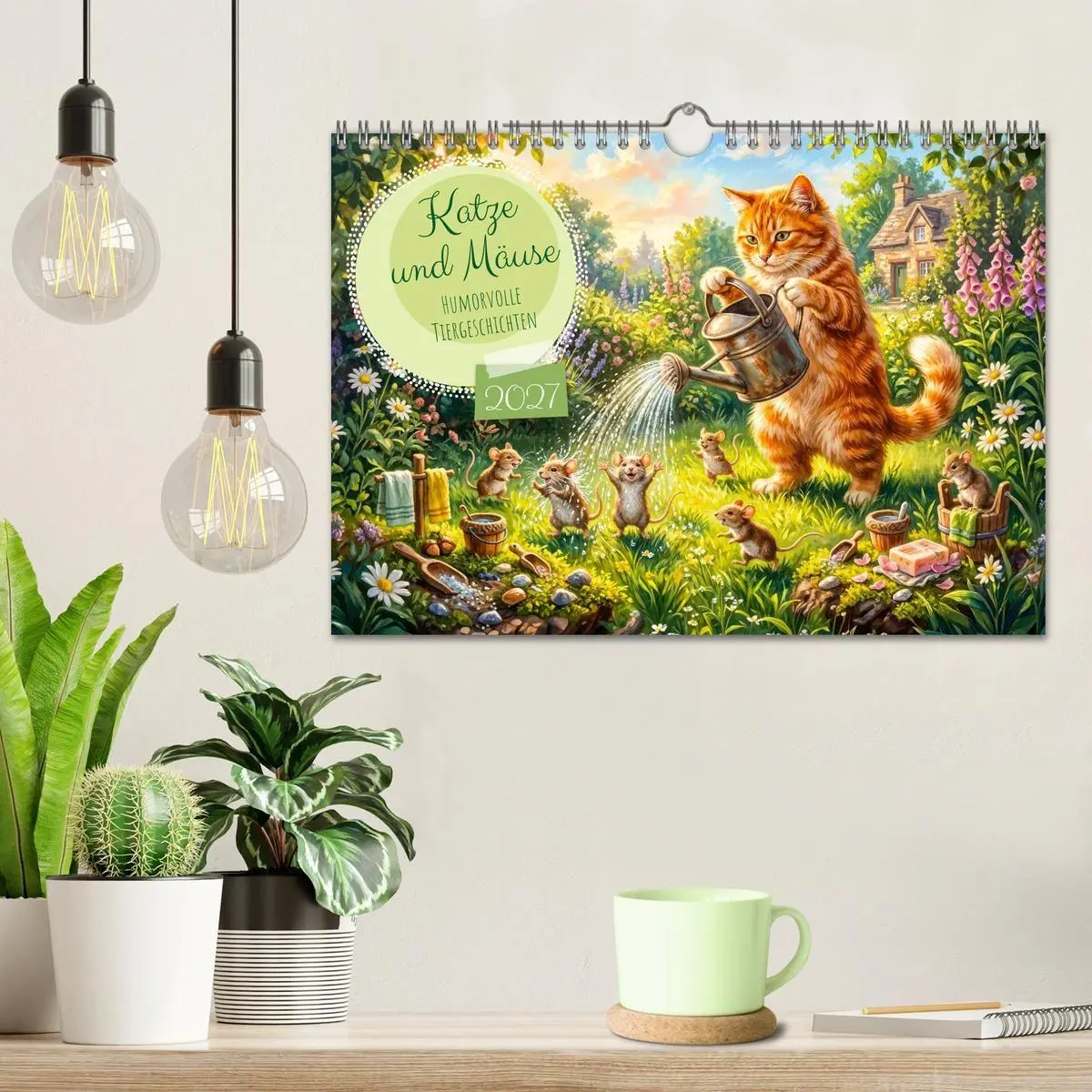 Bild: 9783594368114 | Katze und Mäuse - Humorvolle Tiergeschichten (Wandkalender 2027 DIN...