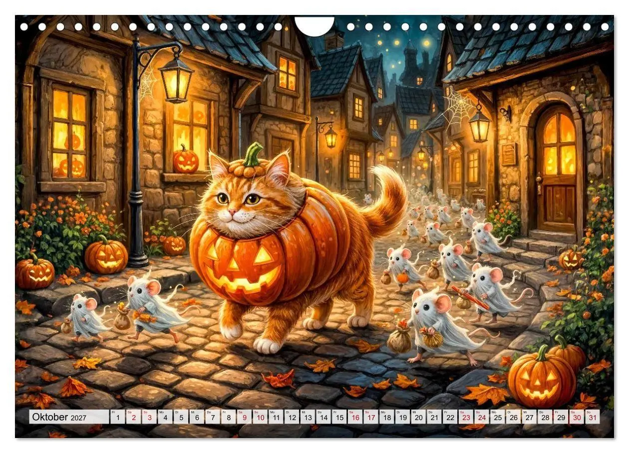 Bild: 9783594368114 | Katze und Mäuse - Humorvolle Tiergeschichten (Wandkalender 2027 DIN...