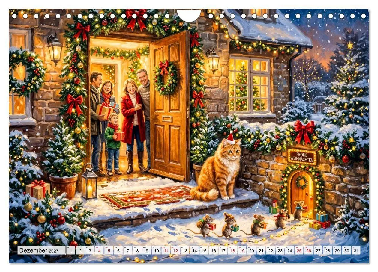 Bild: 9783594368114 | Katze und Mäuse - Humorvolle Tiergeschichten (Wandkalender 2027 DIN...