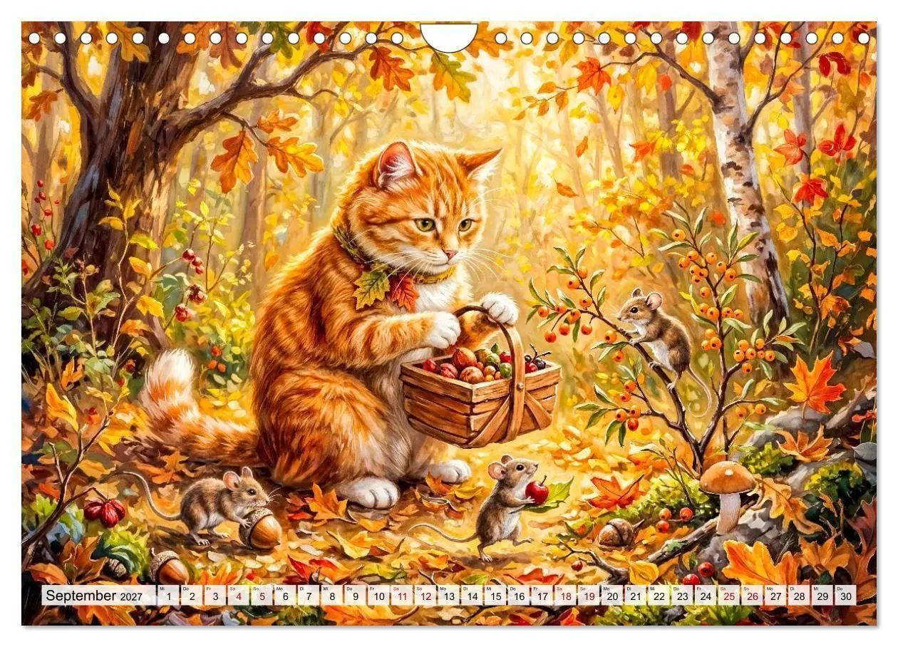 Bild: 9783594368114 | Katze und Mäuse - Humorvolle Tiergeschichten (Wandkalender 2027 DIN...