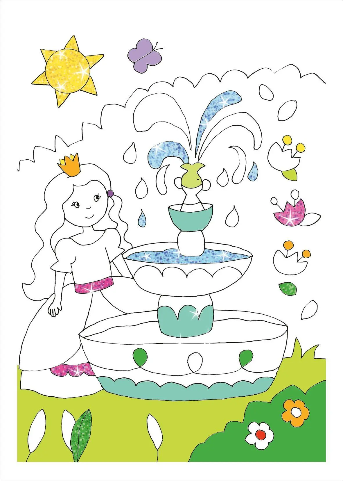 Bild: 9783788648114 | Mini Glitzer Malblock to go. Prinzessinnen | Sandra Schmidt | Buch