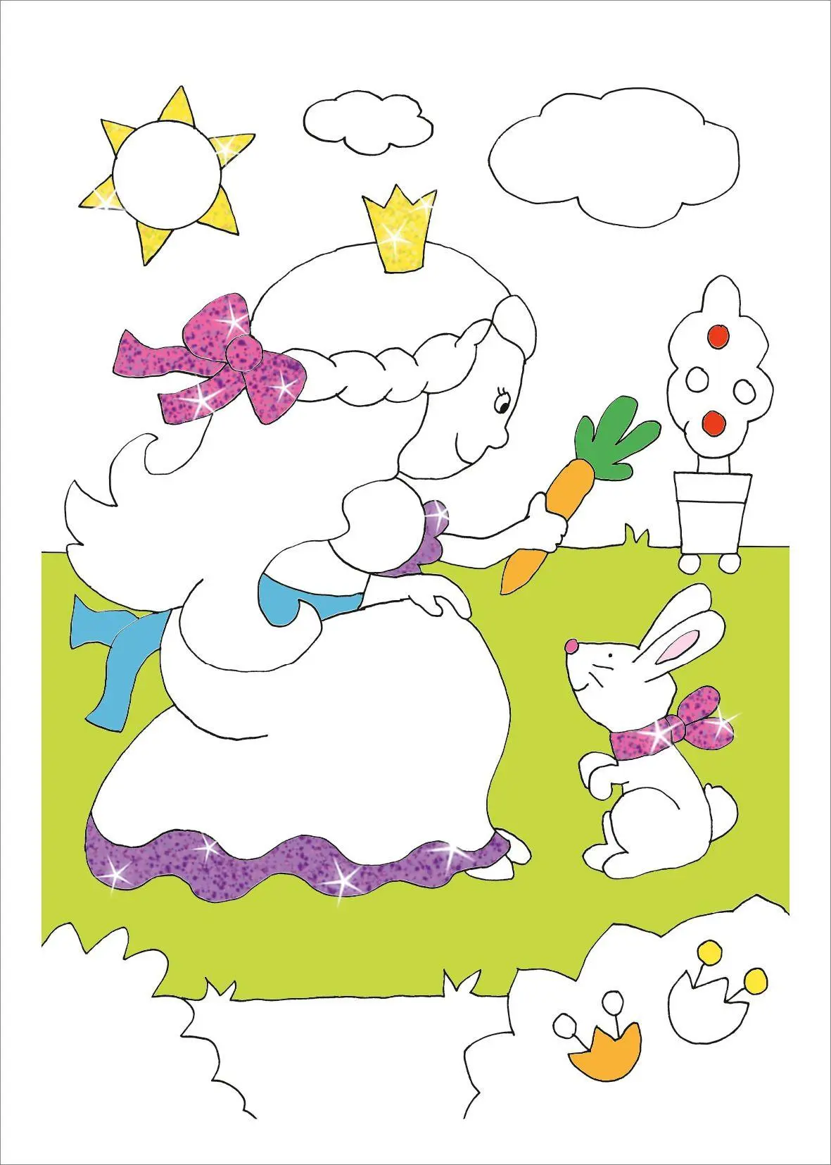 Bild: 9783788648114 | Mini Glitzer Malblock to go. Prinzessinnen | Sandra Schmidt | Buch