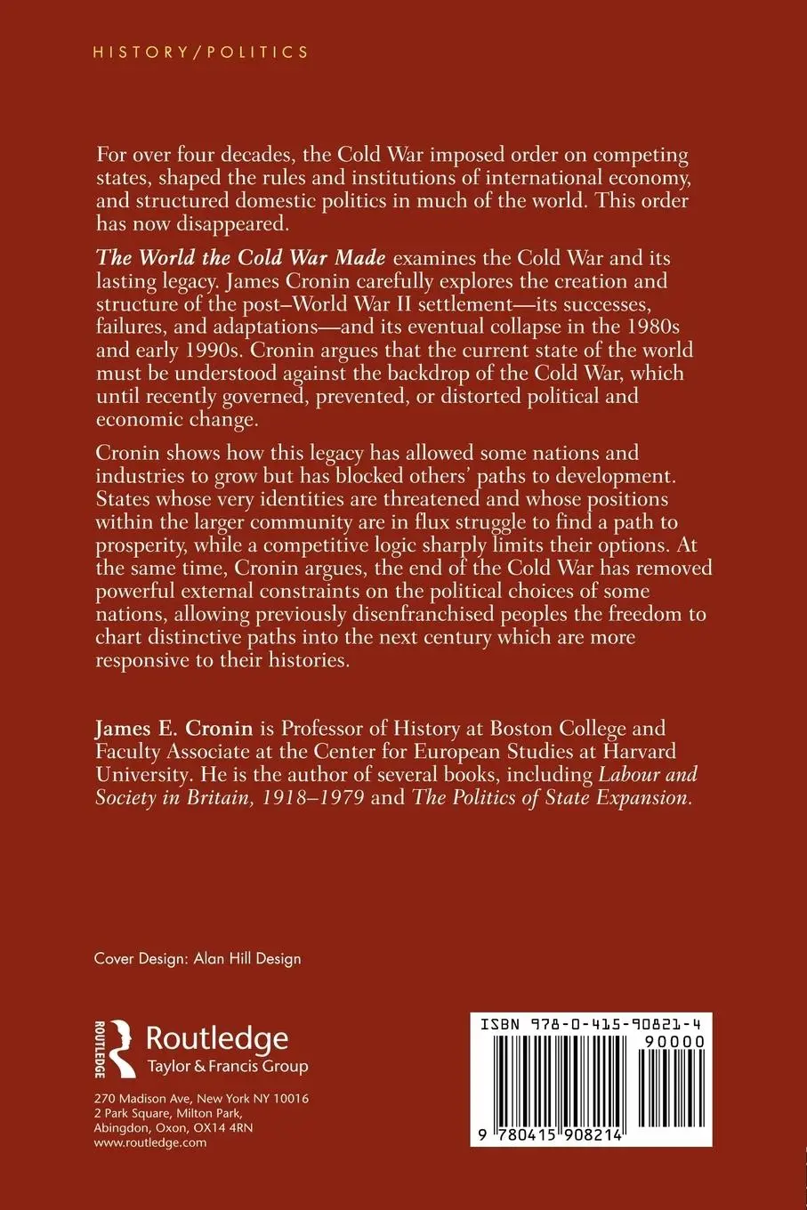 Rückseite: 9780415908214 | The World the Cold War Made | Order, Chaos and the Return of History