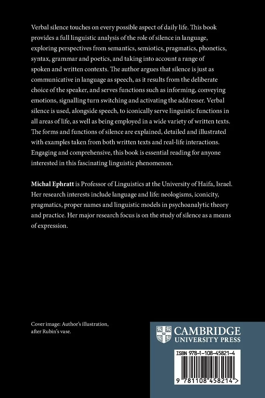 Rückseite: 9781108458214 | Silence as Language | Michal Ephratt | Taschenbuch | Englisch | 2025