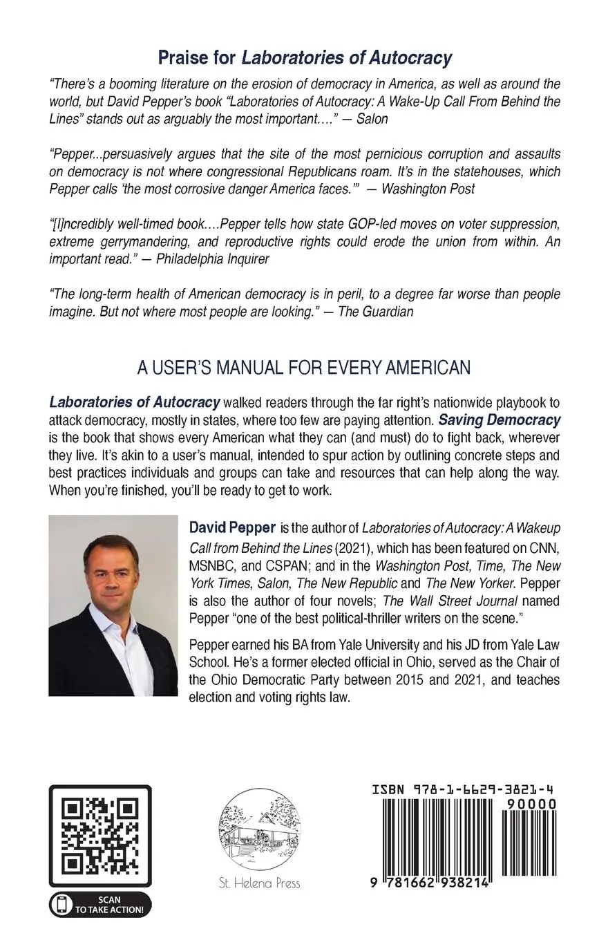 Rückseite: 9781662938214 | Saving Democracy | A User's Manual for Every American | David Pepper
