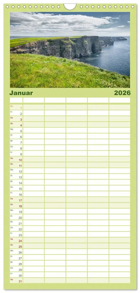 Bild: 9783516518214 | Familienplaner 2026 - Irland - Zauberhafte Augenblicke mit 5...