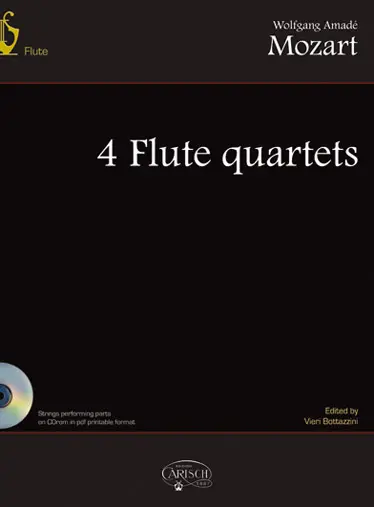 Cover: 9788850718214 | 4 Flute Quartets | Wolfgang Amadeus Mozart | Lyre Series | Buch + CD