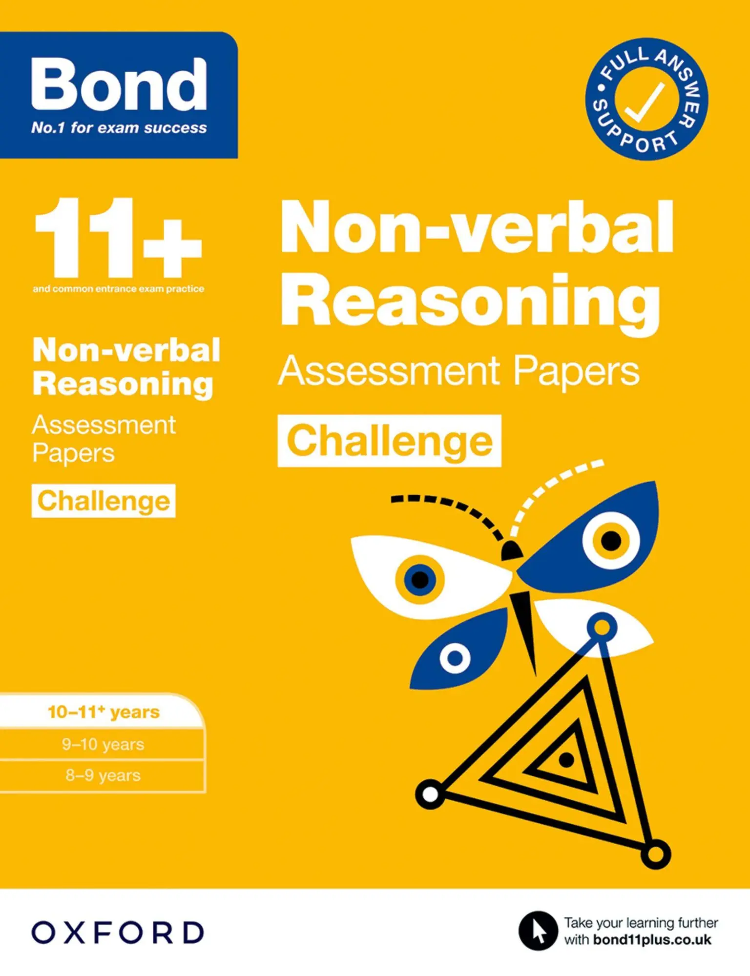Cover: 9780192778314 | Bond 11+ Non-verbal Reasoning Challenge Assessment Papers 10-11...