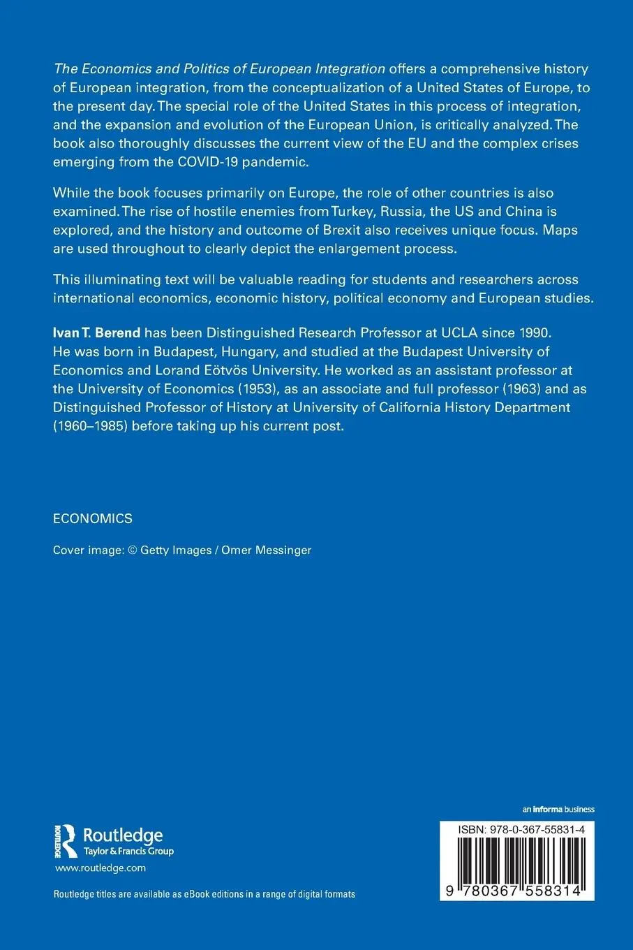 Rückseite: 9780367558314 | The Economics and Politics of European Integration | Ivan T. Berend
