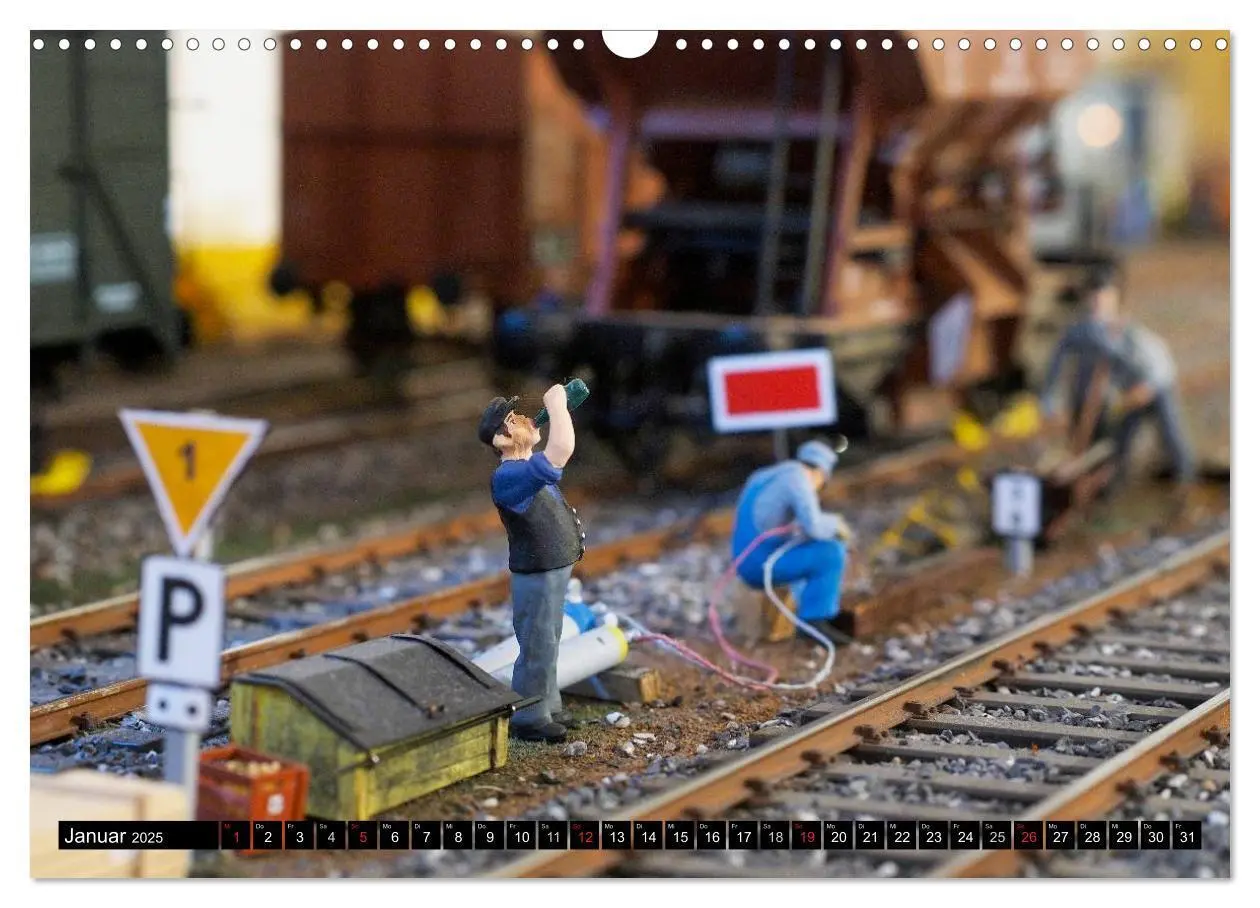 Bild: 9783435568314 | Kleine Bahnwelt in Spur 1 (Wandkalender 2025 DIN A3 quer), CALVENDO...