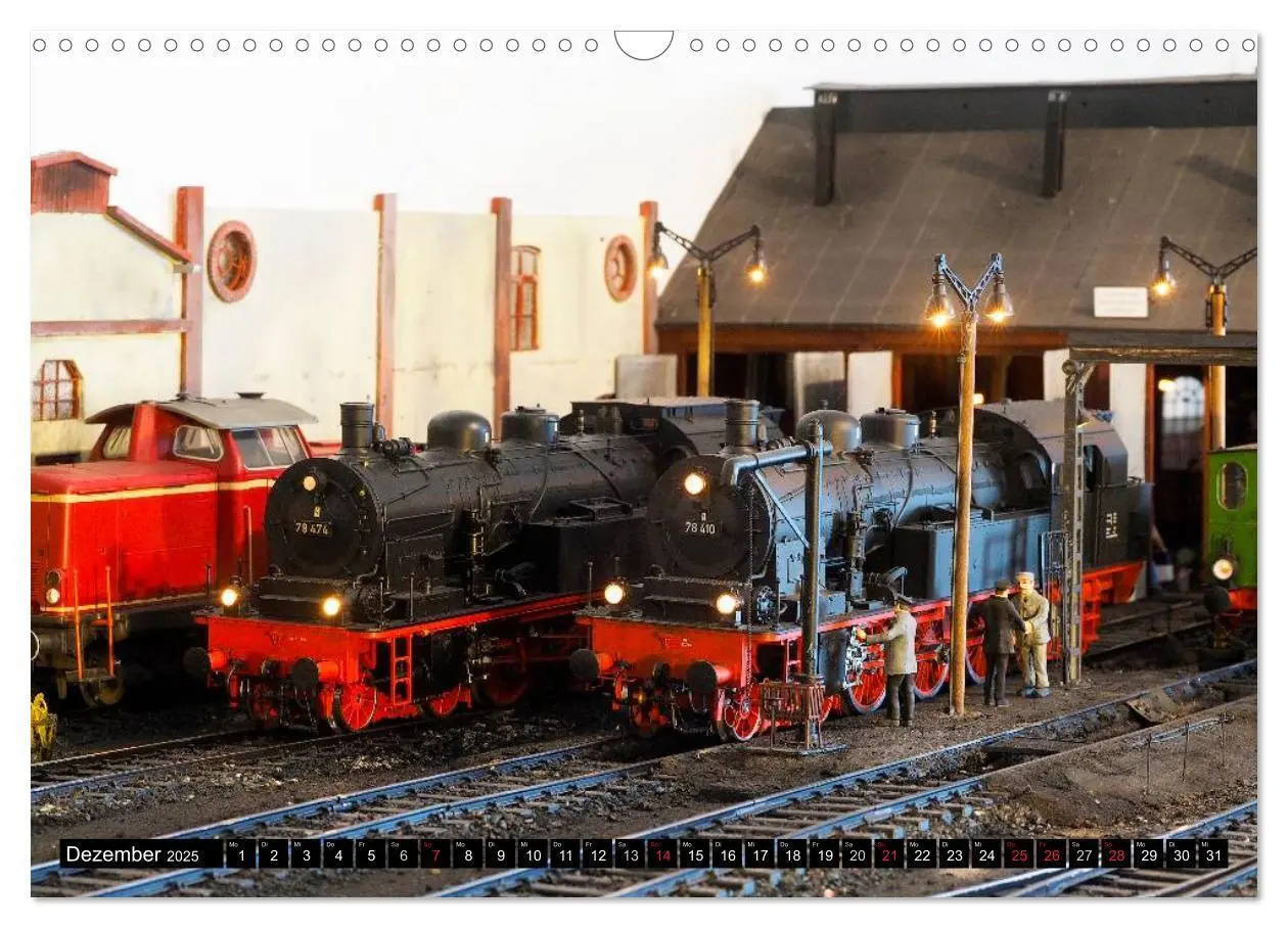 Bild: 9783435568314 | Kleine Bahnwelt in Spur 1 (Wandkalender 2025 DIN A3 quer), CALVENDO...