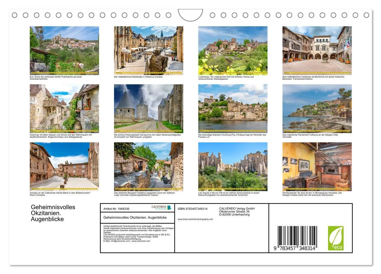 Bild: 9783457348314 | Geheimnisvolles Okzitanien. Augenblicke (Wandkalender 2026 DIN A4...