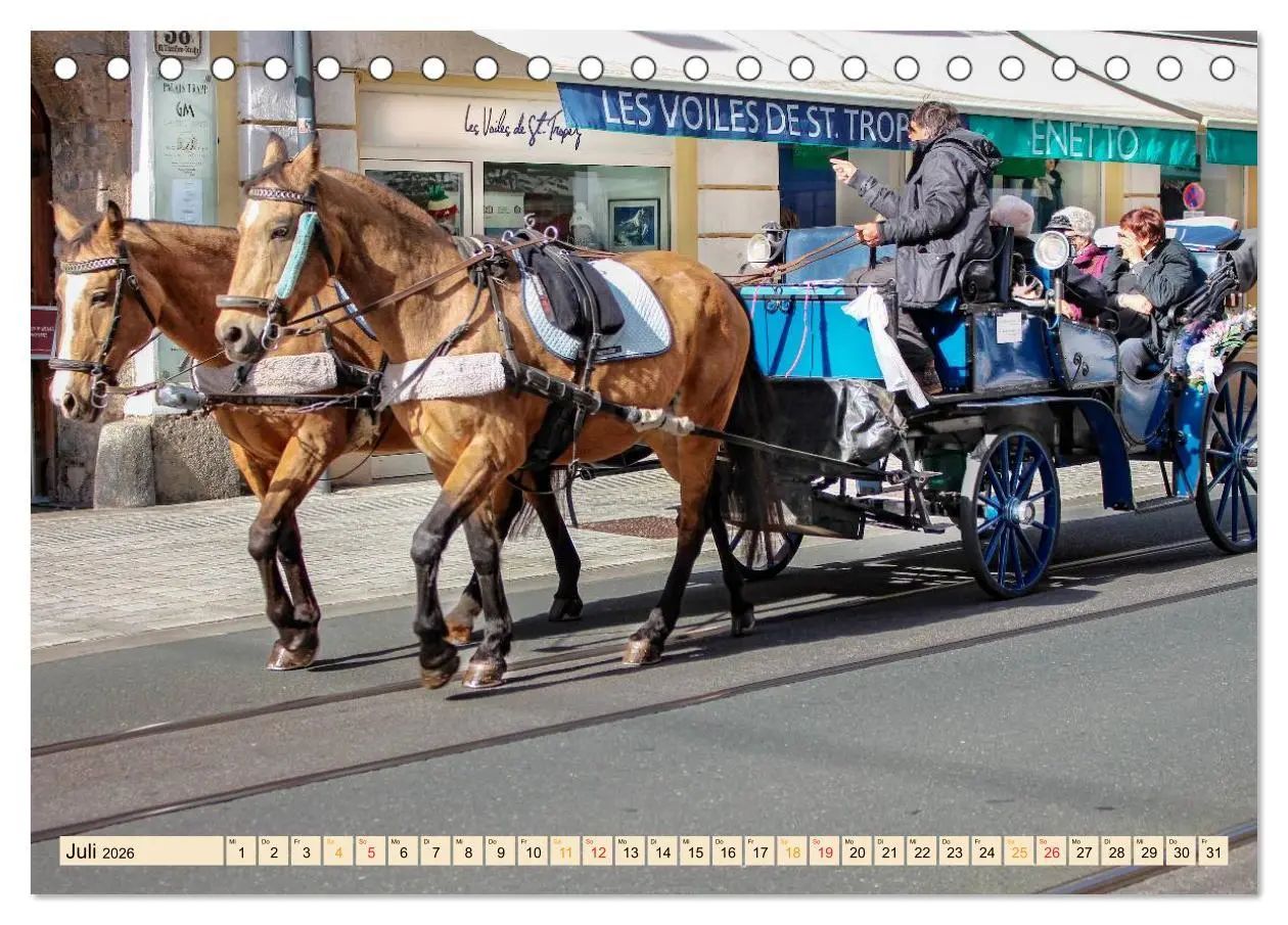 Bild: 9783457968314 | Pferdekutschen - Vorgänger des Automobils (Tischkalender 2026 DIN...