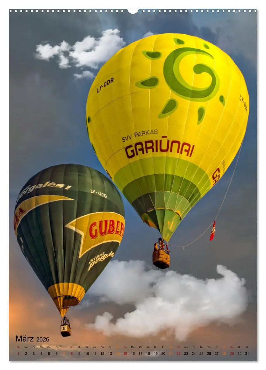 Bild: 9783516368314 | Ballon fahren - mein Traum (Wandkalender 2026 DIN A2 hoch),...