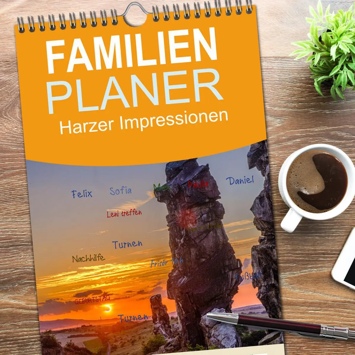 Bild: 9783516508314 | Familienplaner 2026 - Harzer Impressionen mit 5 Spalten...