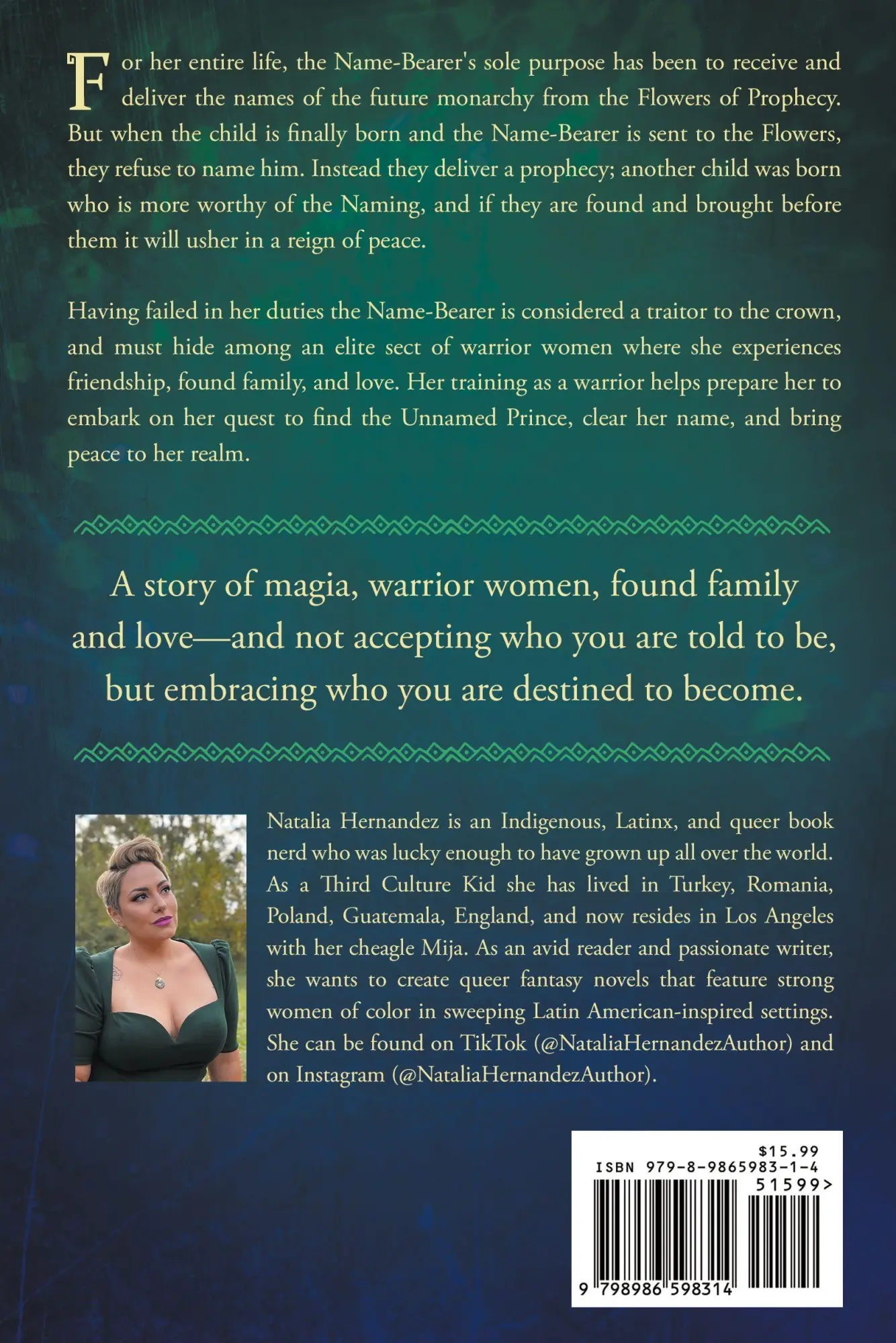 Rückseite: 9798986598314 | The Name-Bearer | Natalia Hernandez | Taschenbuch | Englisch | 2022