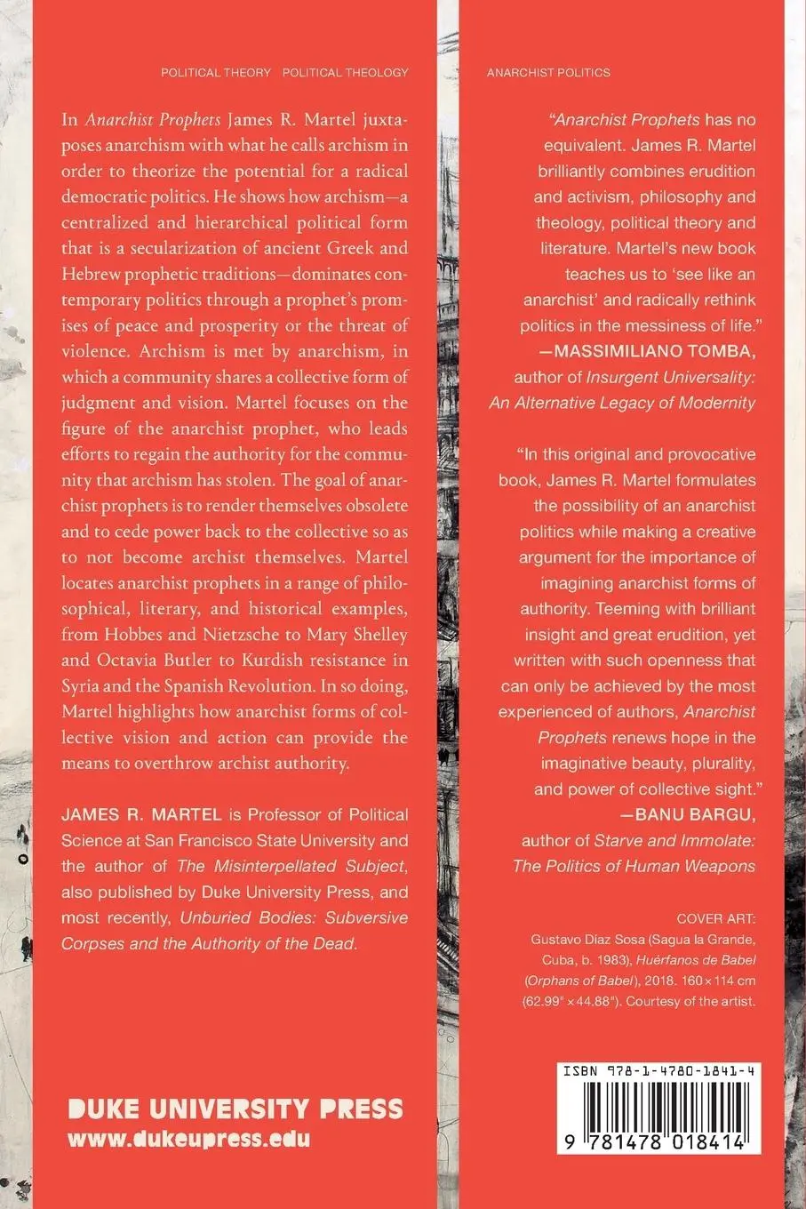 Rückseite: 9781478018414 | Anarchist Prophets | James R. Martel | Taschenbuch | Englisch | 2022