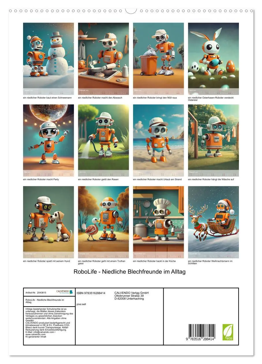 Bild: 9783516288414 | RoboLife - Niedliche Blechfreunde im Alltag (hochwertiger Premium...