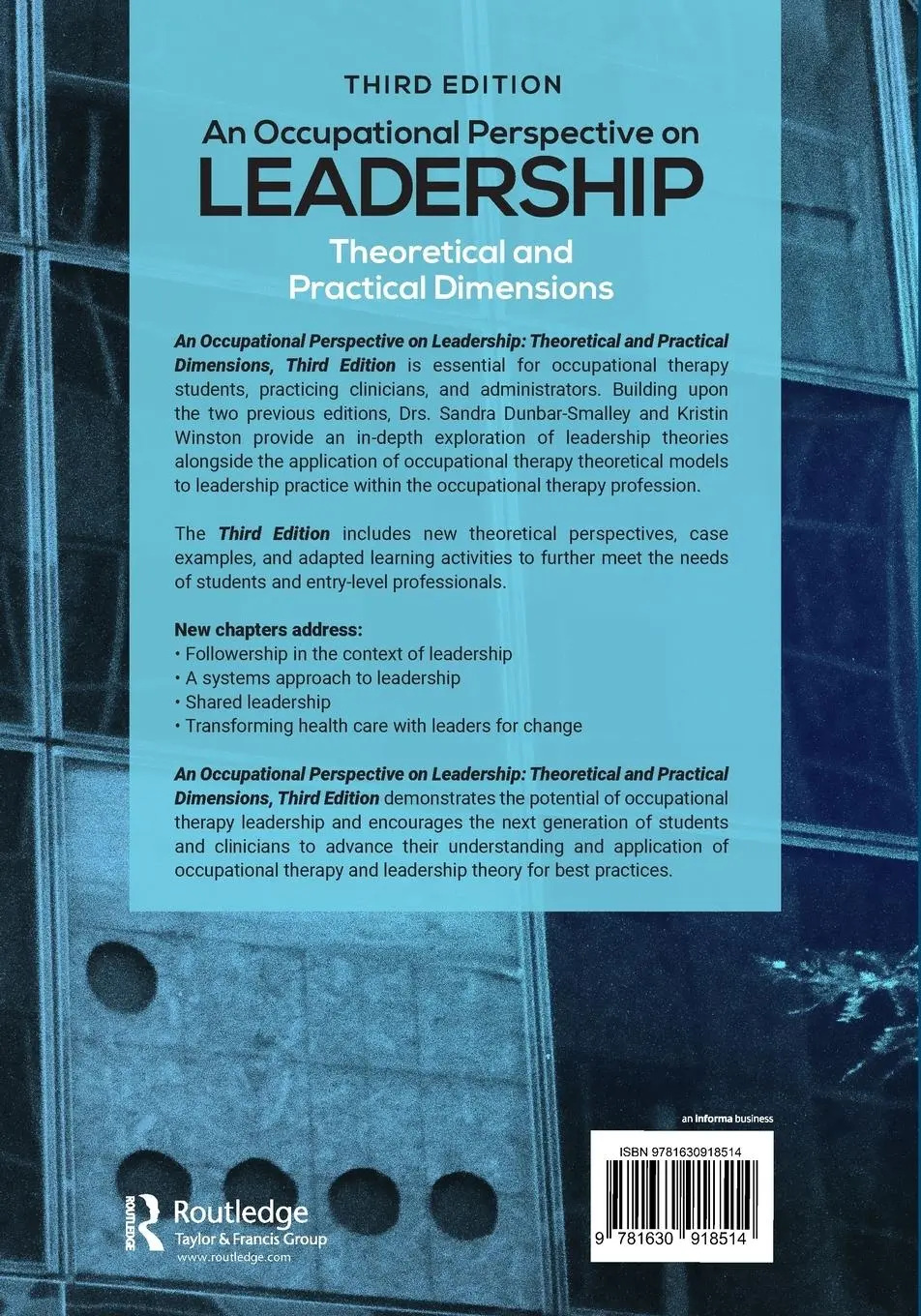 Rückseite: 9781630918514 | An Occupational Perspective on Leadership | Sandra Dunbar (u. a.)