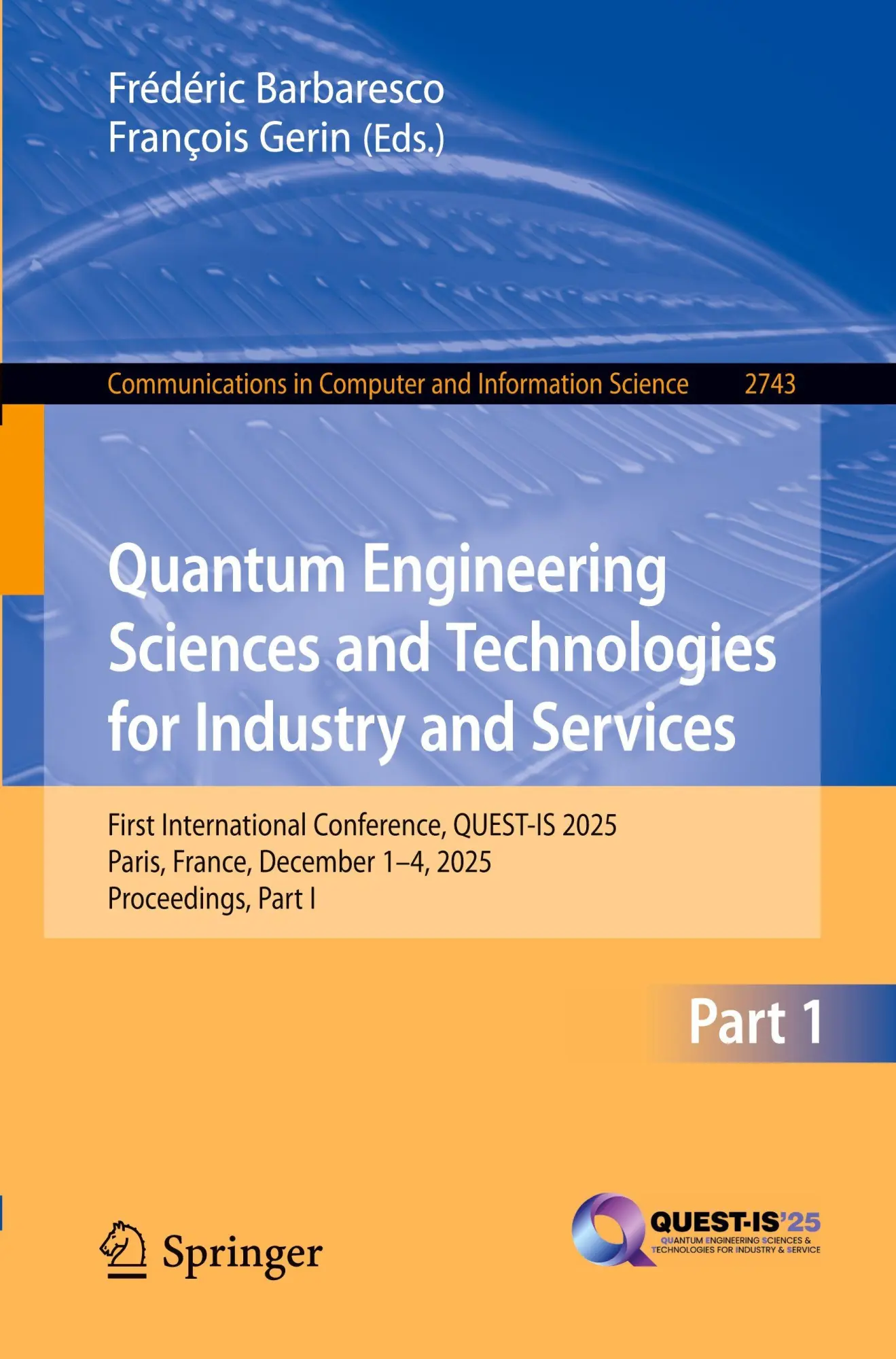 Cover: 9783032138514 | Quantum Engineering Sciences and Technologies for Industry and...