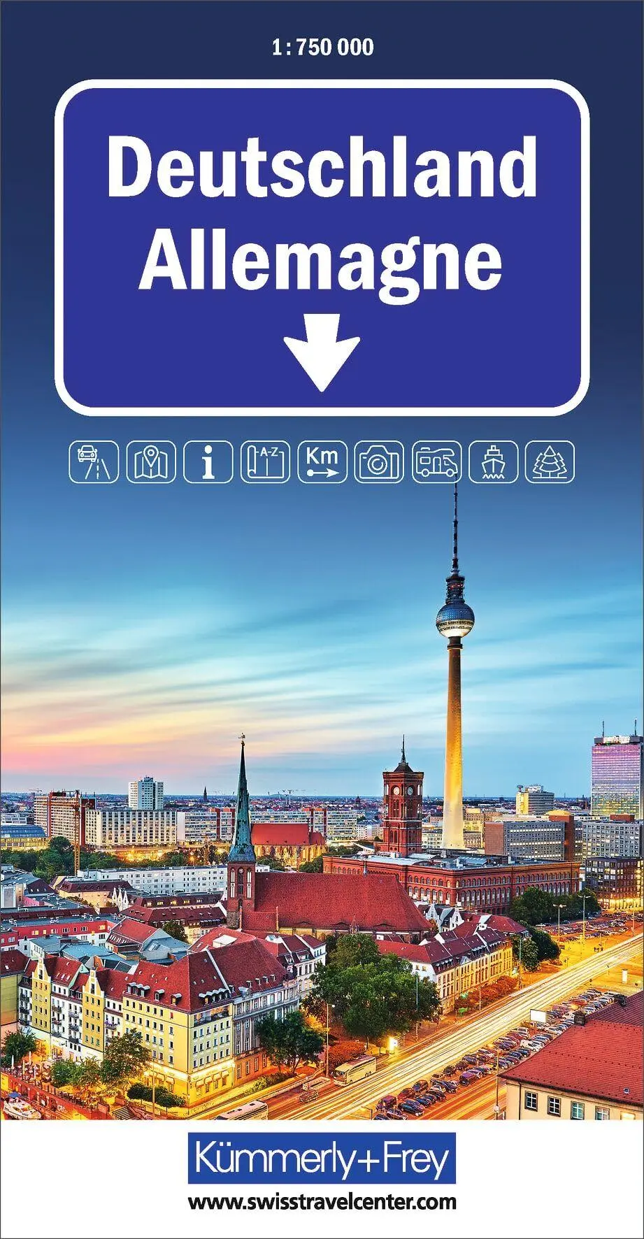 Cover: 9783259018514 | Kümmerly+Frey Strassenkarte Deutschland 1:750.000 | AG | (Land-)Karte