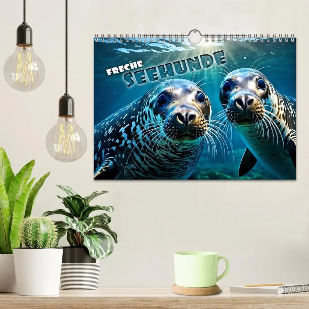 Bild: 9783383838514 | Freche Seehunde (Wandkalender 2025 DIN A4 quer), CALVENDO...