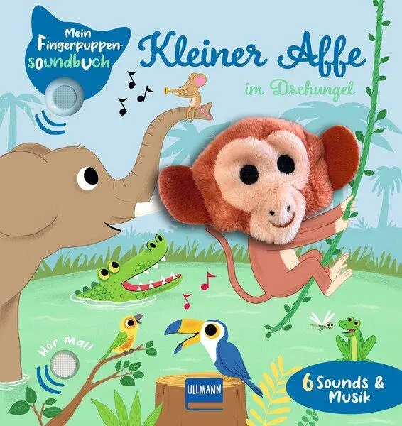 Cover: 9783741528514 | Mein Fingerpuppen-Soundbuch - Kleiner Affe im Dschungel | Collet