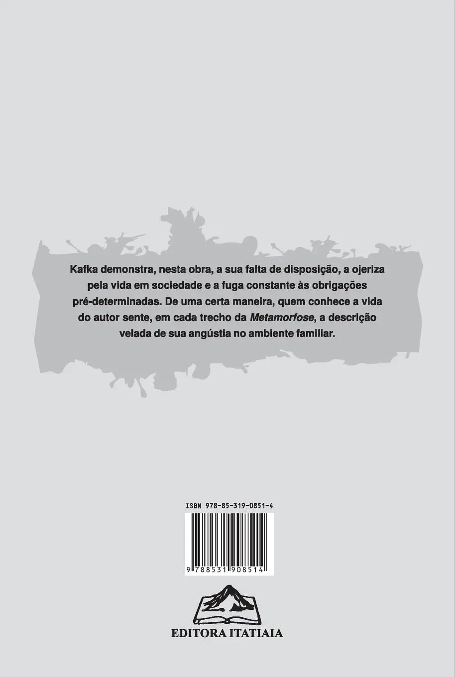 Rückseite: 9788531908514 | A Metamorfose | Franz Kafka | Taschenbuch | Portugiesisch | 2023