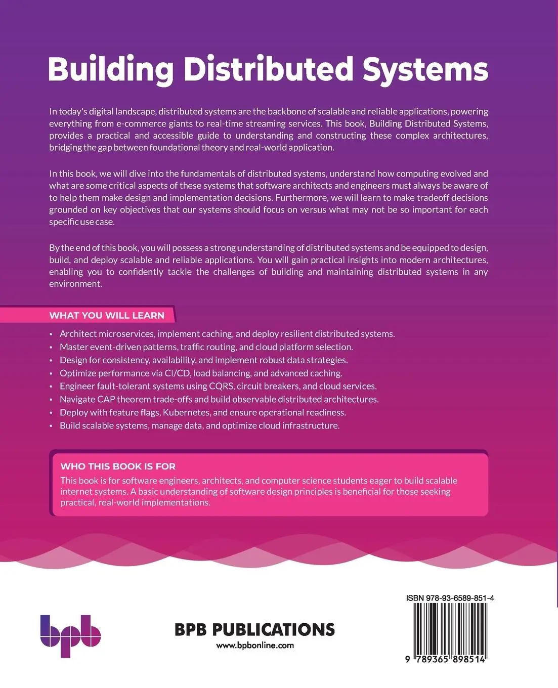 Rückseite: 9789365898514 | Building Distributed Systems | Ranjit Aneesh | Taschenbuch | Englisch