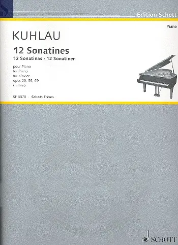Cover: 9790543508514 | 12 Sonatinas (op. 20, 55, 59) | Friedrich Kuhlau | Buch | 2008
