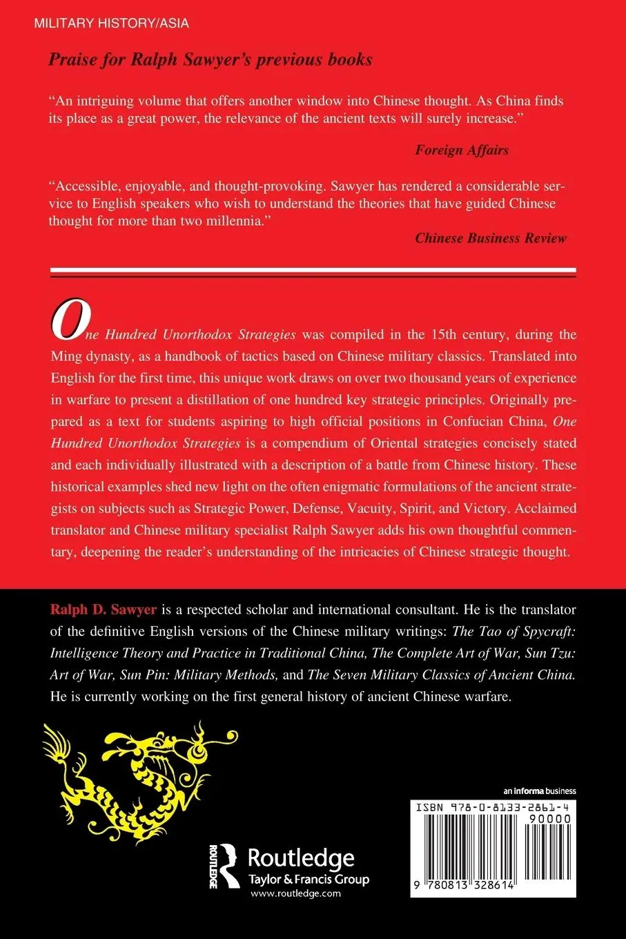 Rückseite: 9780813328614 | One Hundred Unorthodox Strategies | Ralph D. Sawyer | Taschenbuch