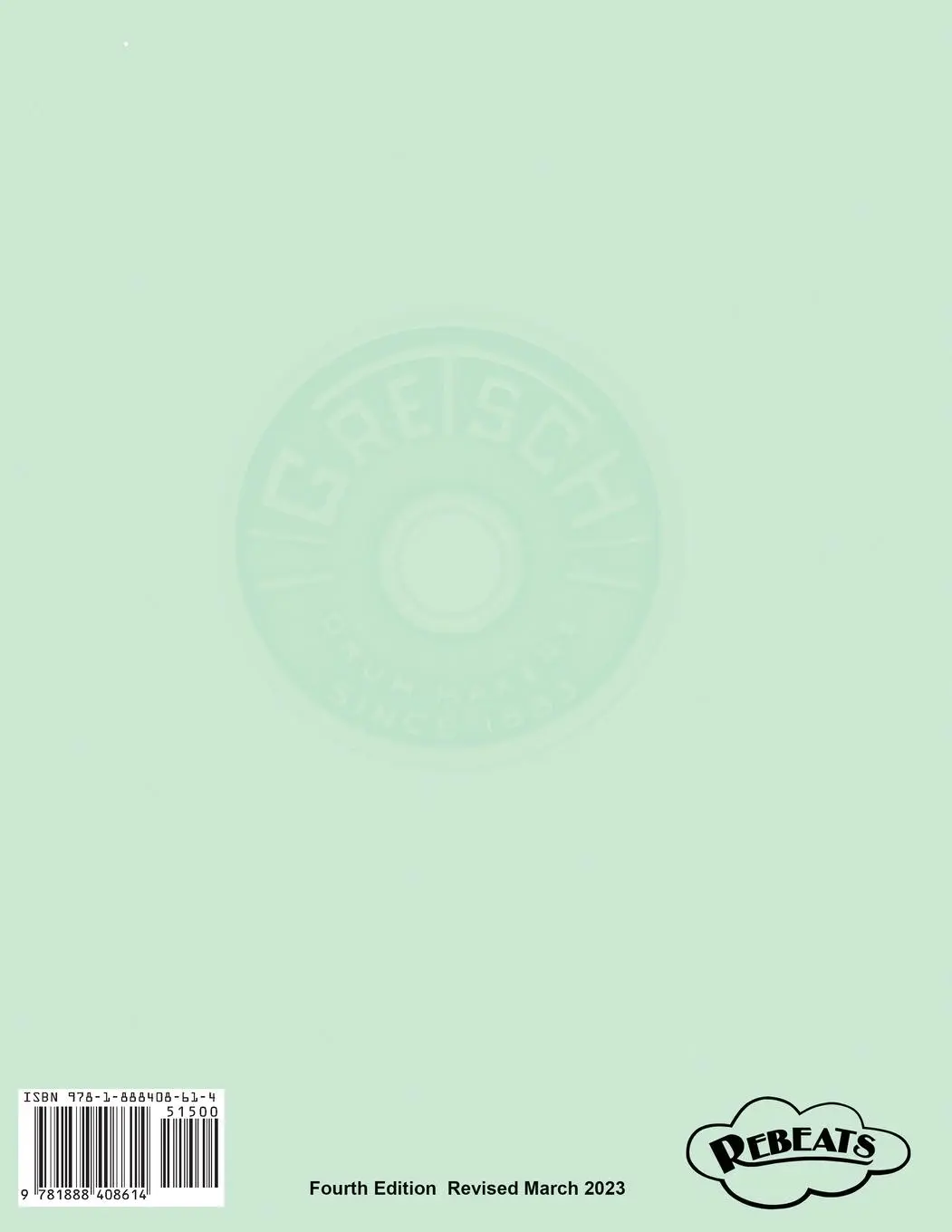 Rückseite: 9781888408614 | Dating of Vintage Gretsch Drums Based Upon Serial Numbers | Rick Gier
