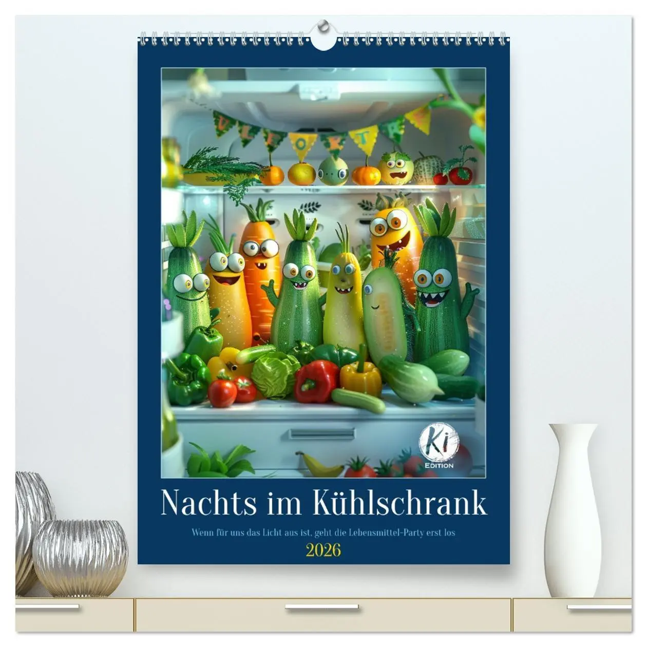 Cover: 9783516268614 | Nachts im Kühlschrank (hochwertiger Premium Wandkalender 2026 DIN...