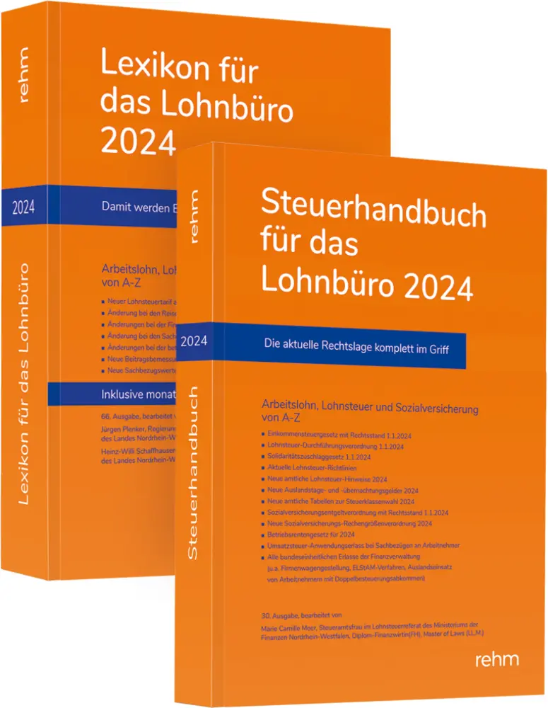 Cover: 9783807328614 | Buchpaket Lexikon für das Lohnbüro und Steuerhandbuch 2024, m. 1...
