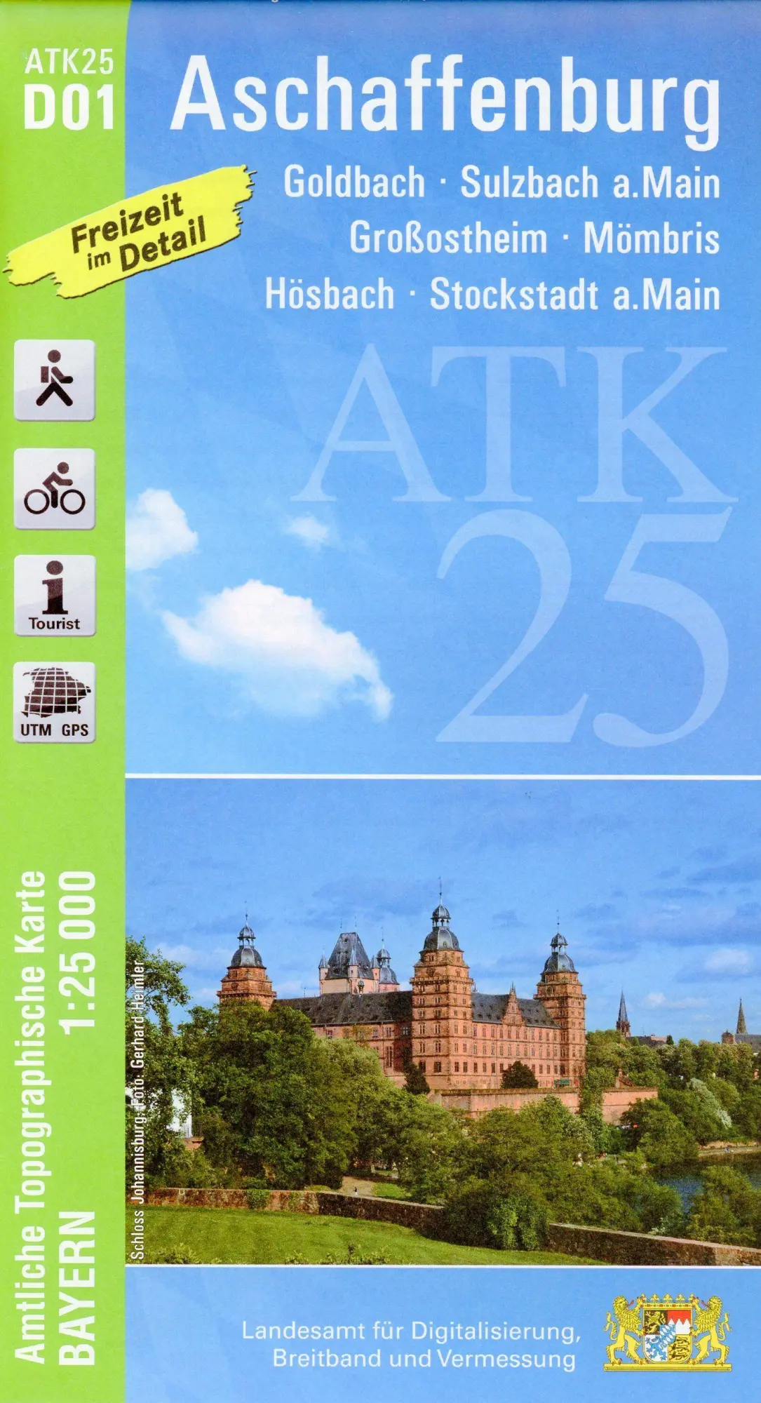 Cover: 9783899338614 | Aschaffenburg 1 : 25 000 | Digitalisierung | (Land-)Karte | Deutsch