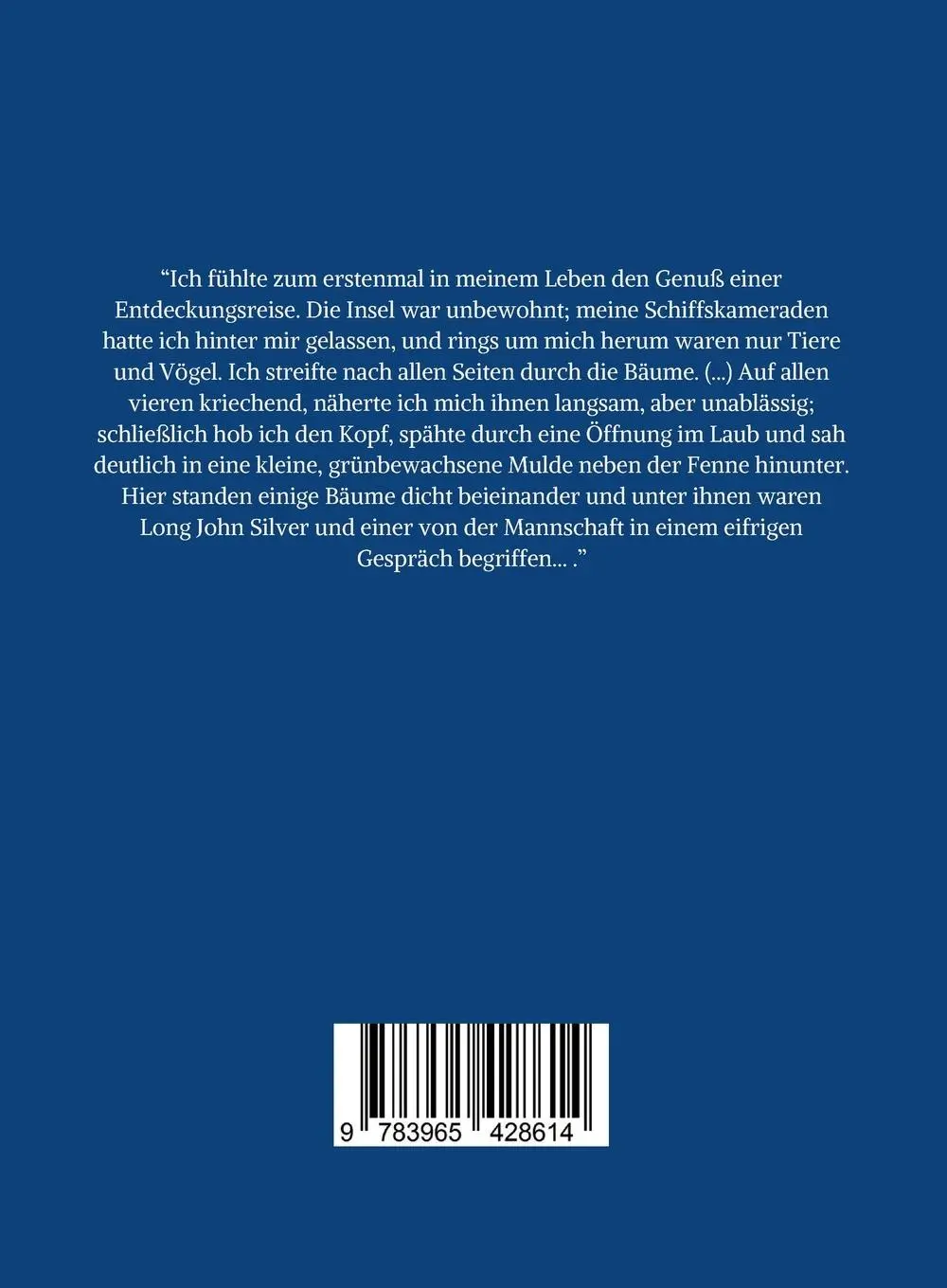 Rückseite: 9783965428614 | Robert Louis Stevenson: Die Schatzinsel. Vollständige Neuausgabe