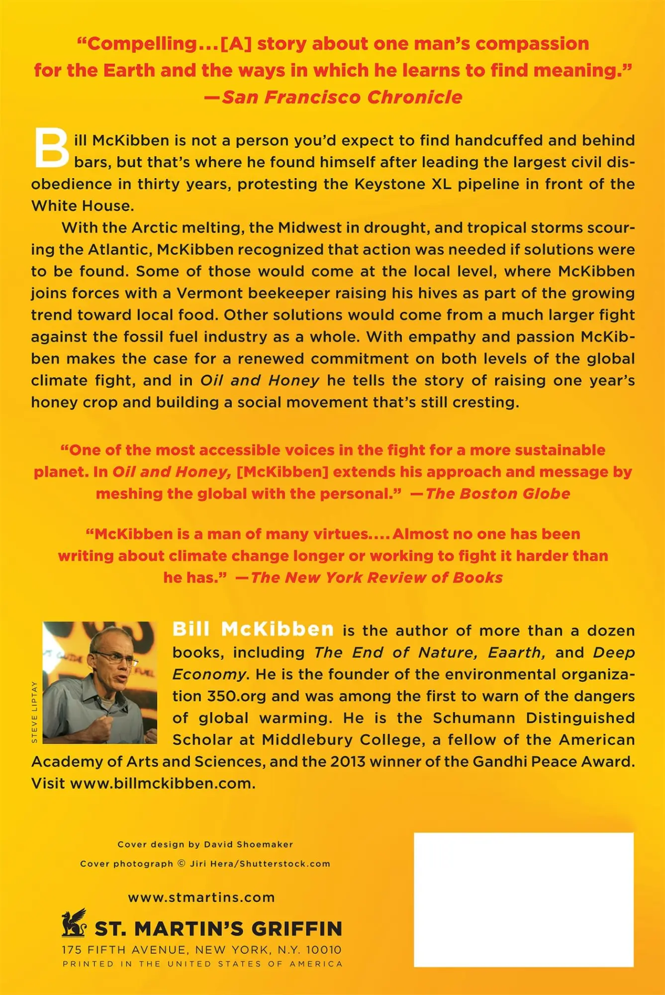 Rückseite: 9781250048714 | Oil and Honey | Bill Mckibben | Taschenbuch | Kartoniert / Broschiert