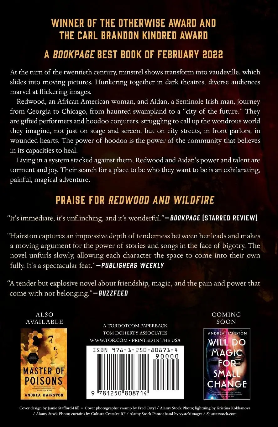Rückseite: 9781250808714 | Redwood and Wildfire | Andrea Hairston | Taschenbuch | Englisch | 2022
