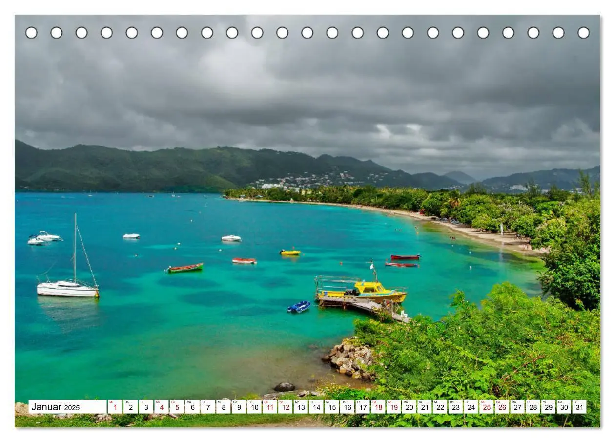 Bild: 9783435378814 | Martinique, die Traumstrände (Tischkalender 2025 DIN A5 quer),...