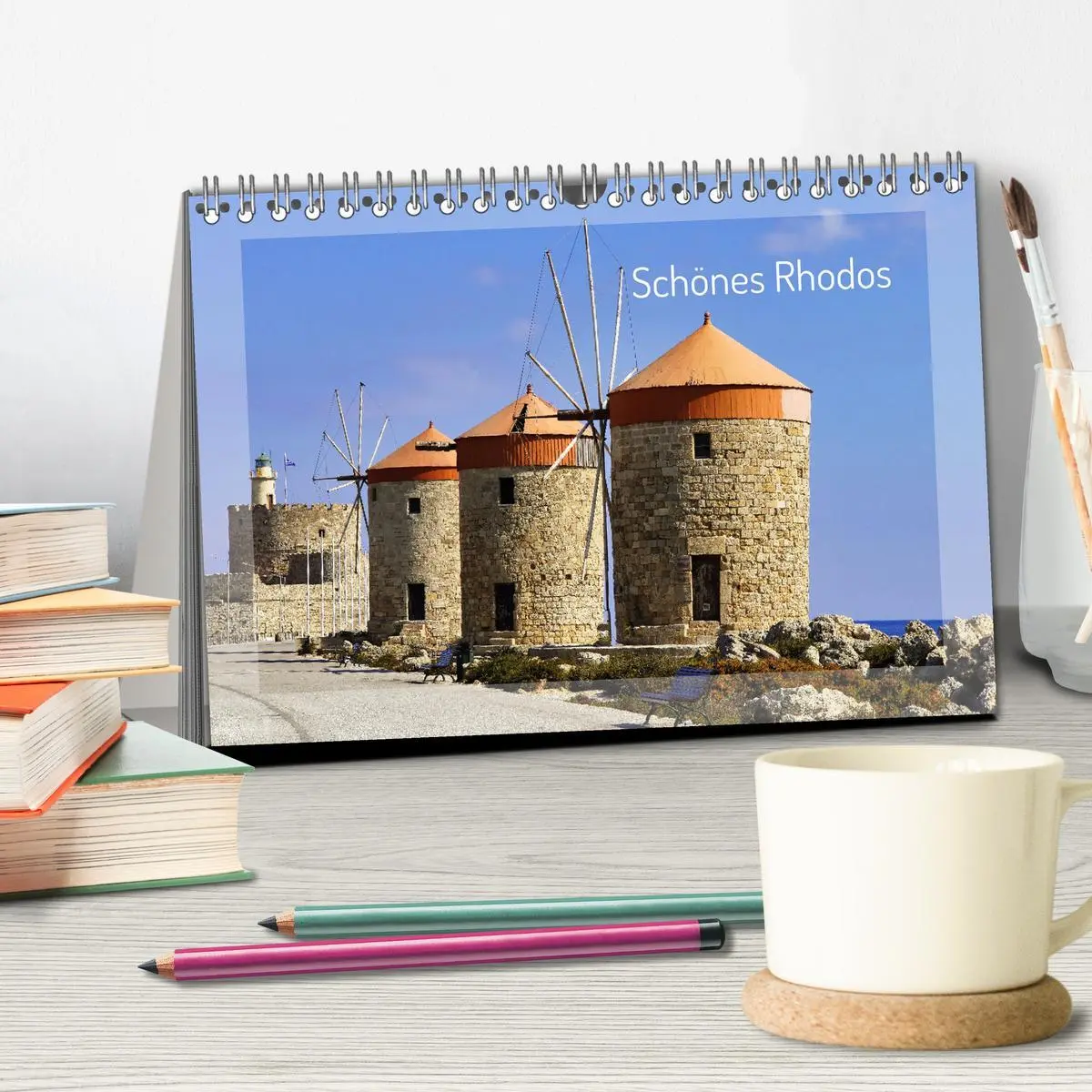Bild: 9783457608814 | Schönes Rhodos (Tischkalender 2026 DIN A5 quer), CALVENDO...