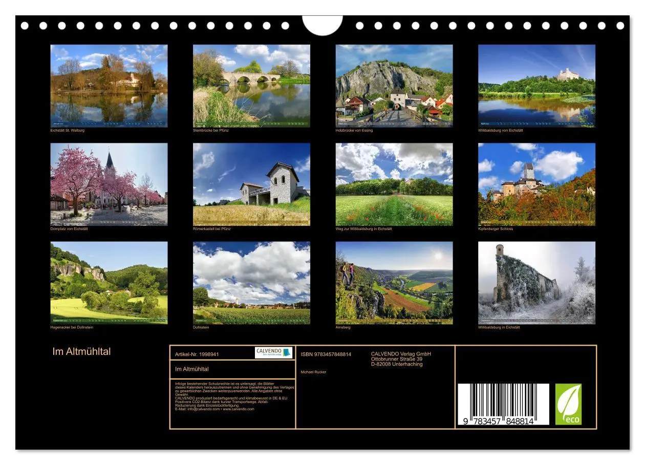 Bild: 9783457848814 | Im Altmühltal (Wandkalender 2026 DIN A4 quer), CALVENDO Monatskalender