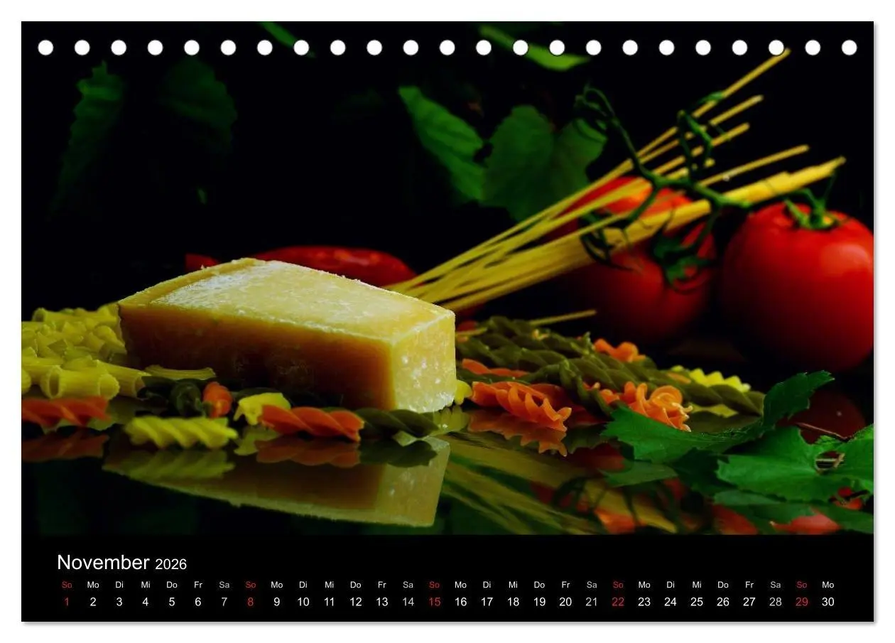 Bild: 9783516178814 | Pasta Kreationen (Tischkalender 2026 DIN A5 quer), CALVENDO...