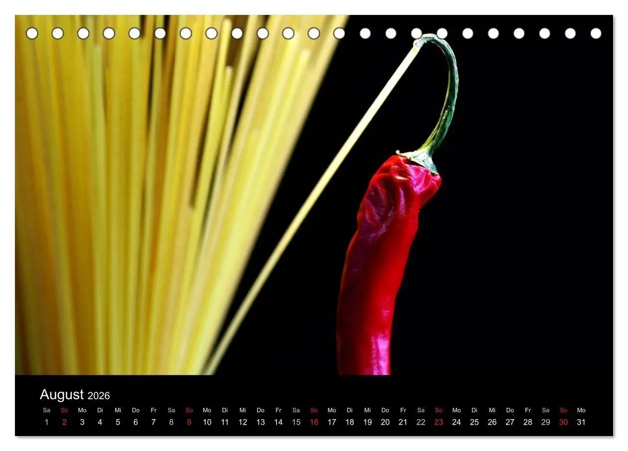 Bild: 9783516178814 | Pasta Kreationen (Tischkalender 2026 DIN A5 quer), CALVENDO...