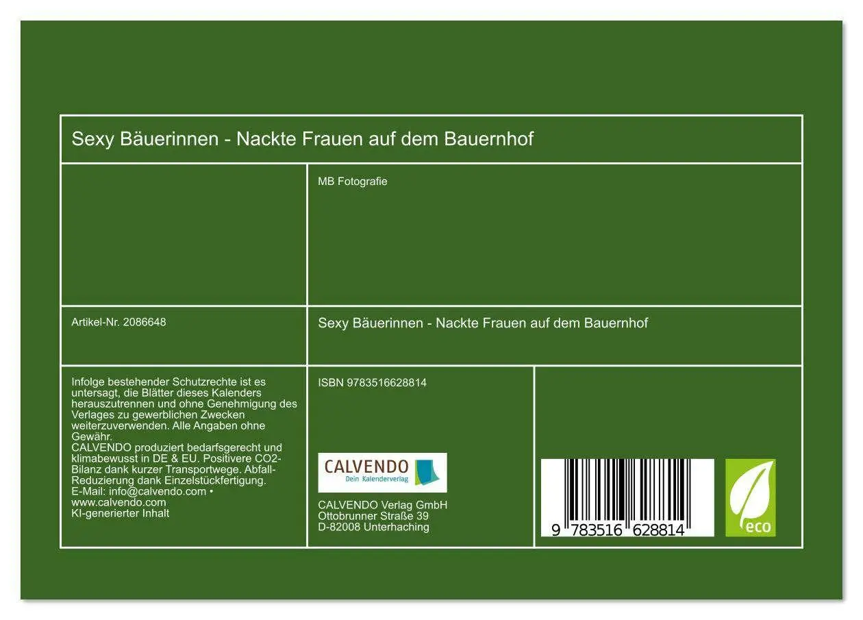 Bild: 9783516628814 | Sexy Bäuerinnen - Nackte Frauen auf dem Bauernhof (Tischkalender...