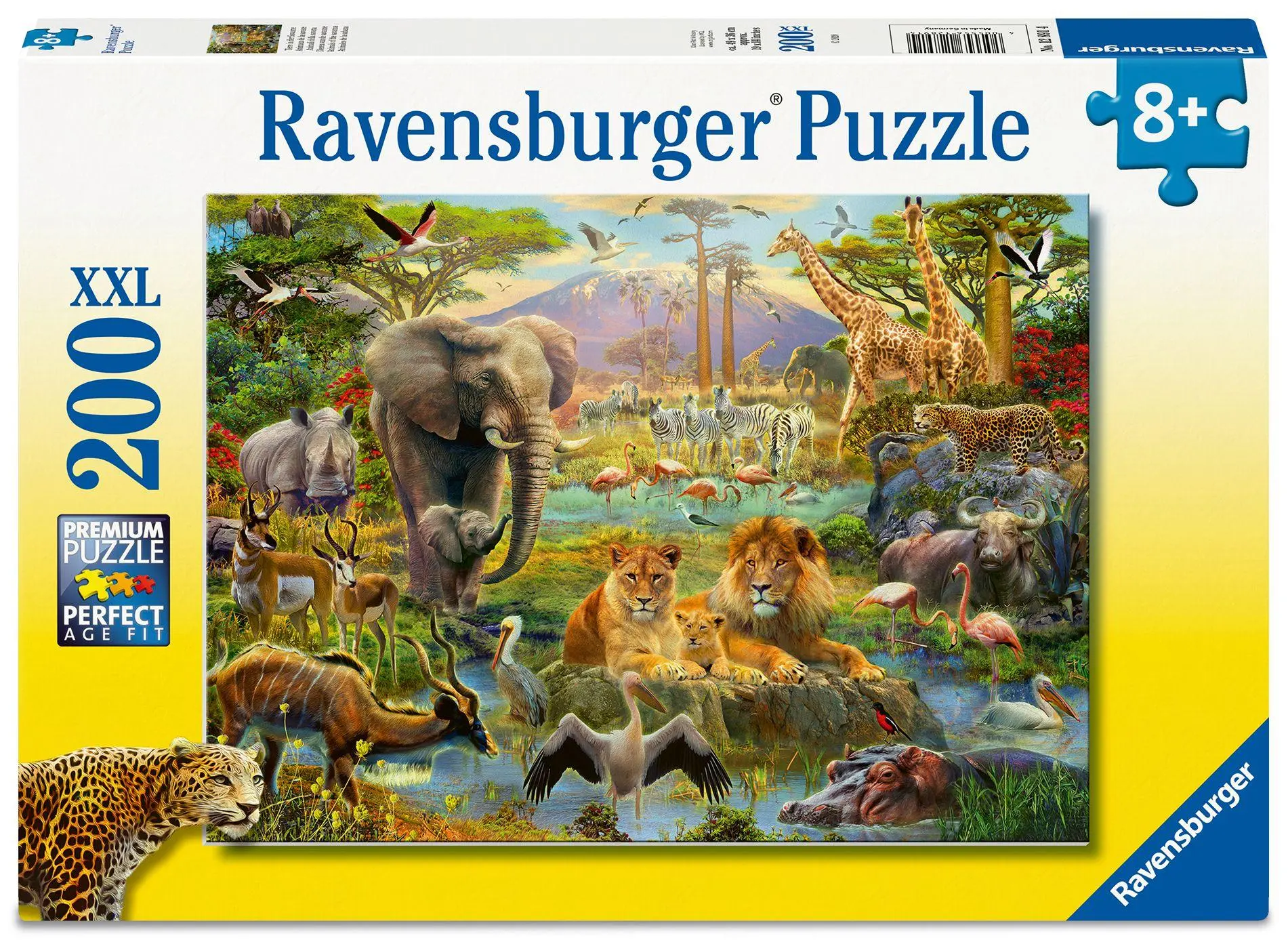 Cover: 4005556128914 | Kinderpuzzle 200 XXL Teile - Tiere in der Savanne | Spiel | 12891