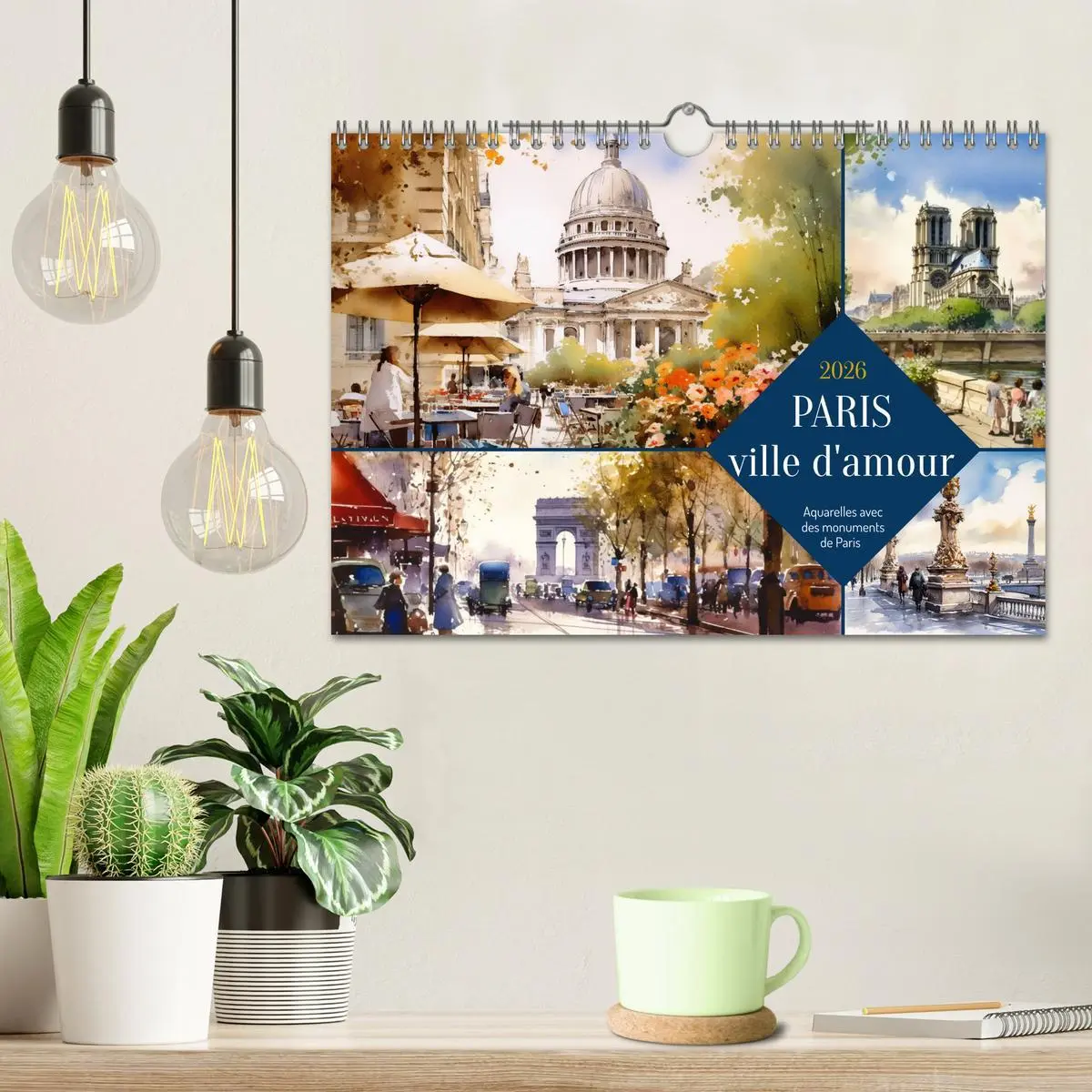 Bild: 9783516548914 | Paris, ville d'amour (Calendrier mural 2026 DIN A4 vertical),...
