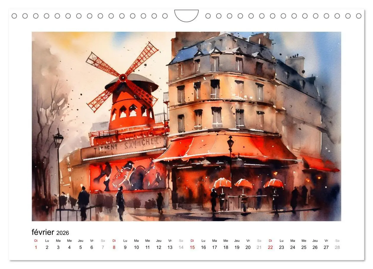 Bild: 9783516548914 | Paris, ville d'amour (Calendrier mural 2026 DIN A4 vertical),...
