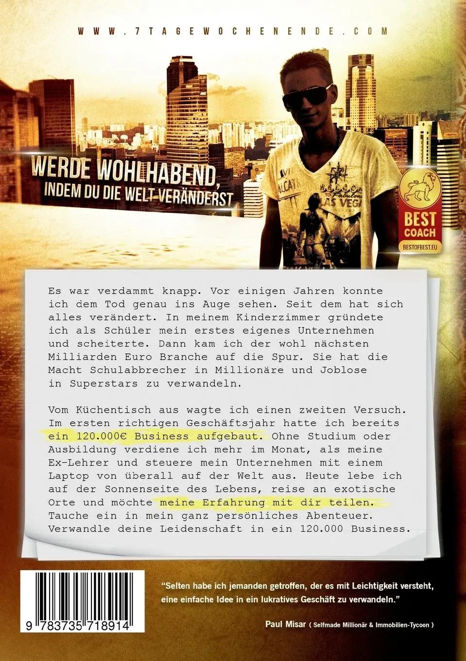 Rückseite: 9783735718914 | Verwandle deine Leidenschaft in ein 120.000EUR Küchentisch Unternehmen