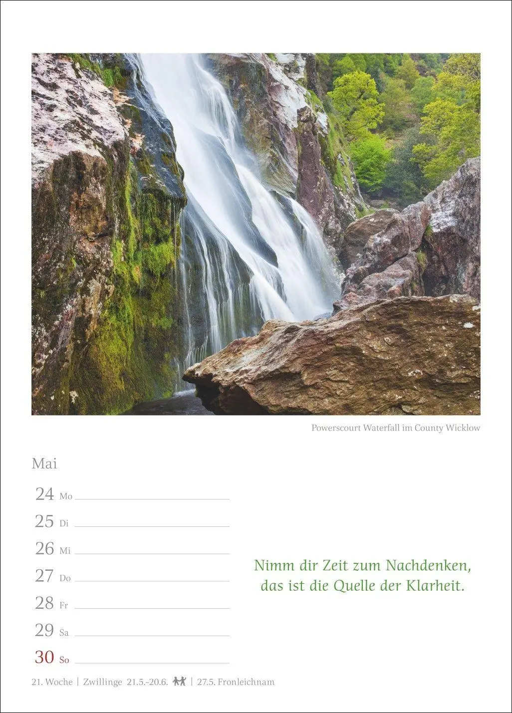 Bild: 9783840038914 | Irische Segenswünsche Wochenkalender 2027 - mit Zitaten | Sarti | 2027